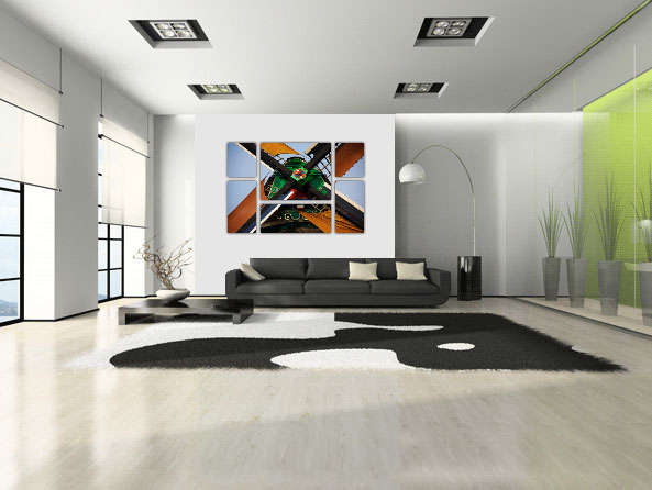 Canvas prints in interior design